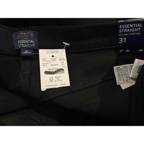 J. Crew Factory Essential straight jean in all-day stretch size 31 - Picture 5 of 5
